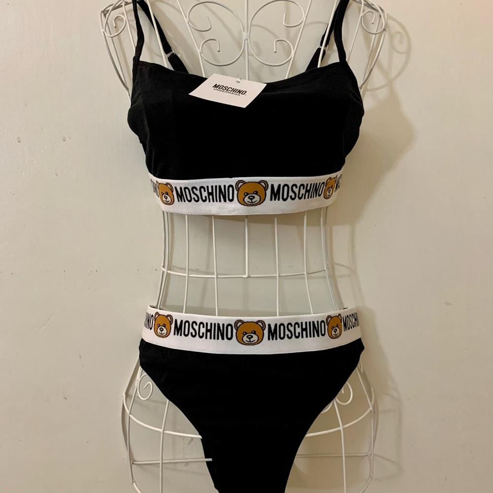 MOSCHINO Bralette and Underwear Set